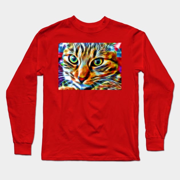 Cat Detail Long Sleeve T-Shirt by danieljanda